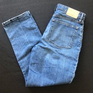 EVERLANE high rise straight jean